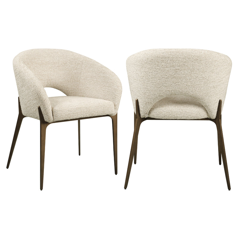 Esszimmerstuhl Kenzi Natural Linear – Richmond Design mit Polsterbezug