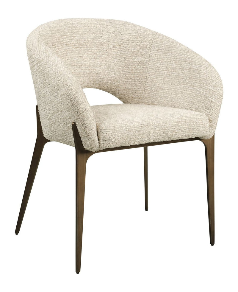 Esszimmerstuhl Kenzi Natural Linear – Richmond Design mit Polsterbezug