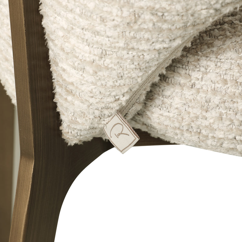 Esszimmerstuhl Kenzi Natural Linear – Richmond Design mit Polsterbezug