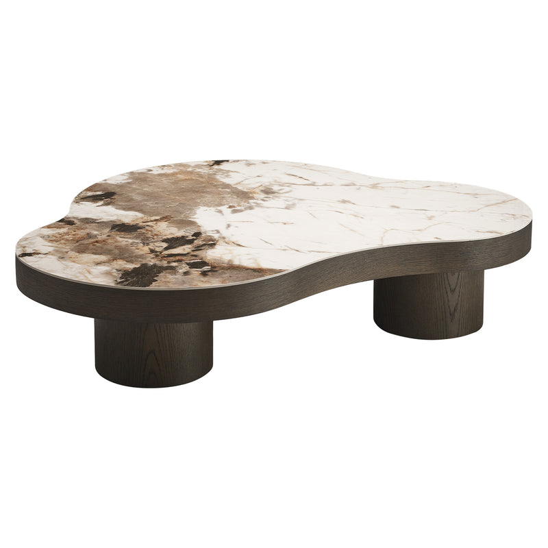 Richmond Couchtisch Langford brown - Keramikplatte im Travertin-Look