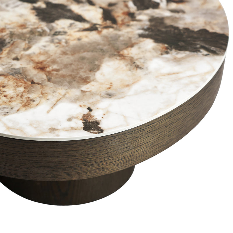 Richmond Couchtisch Langford brown - Keramikplatte im Travertin-Look