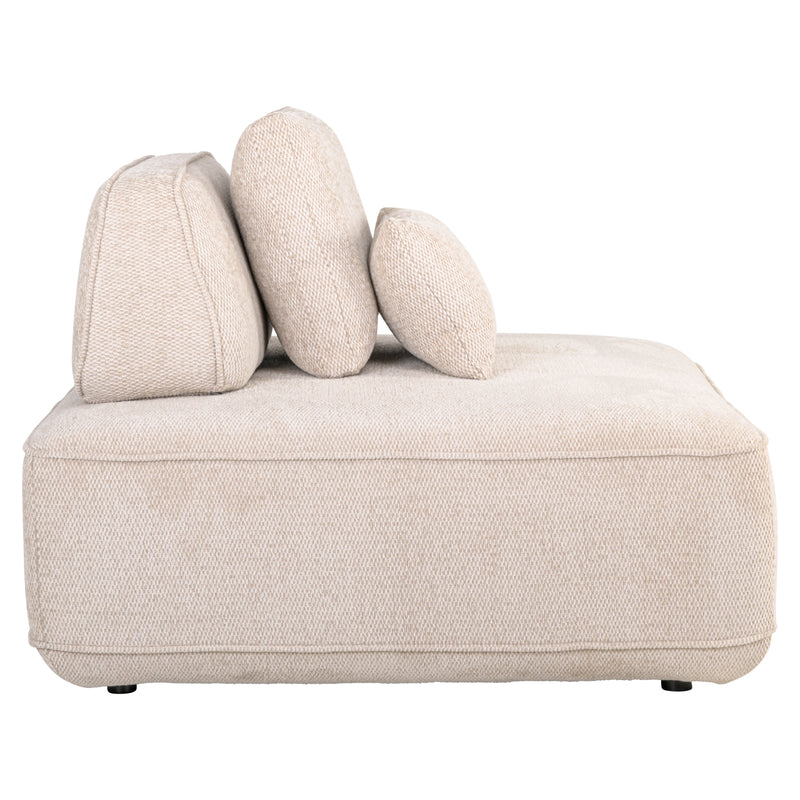 Sofa Tudor 1-Sitzer Natural Boldweave mit verschiebbarer Rückenlehne