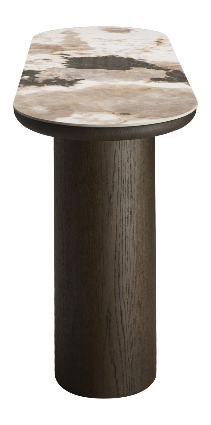 Konsole Langford Brown – Richmond Konsolentisch mit Keramik-Platte