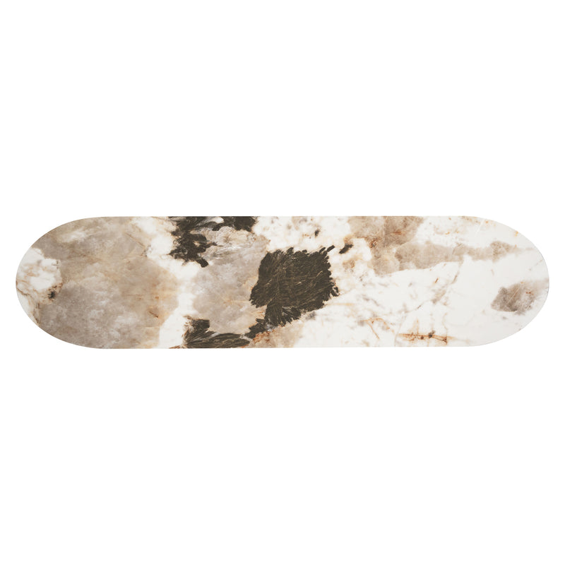 Konsole Langford Brown – Richmond Konsolentisch mit Keramik-Platte