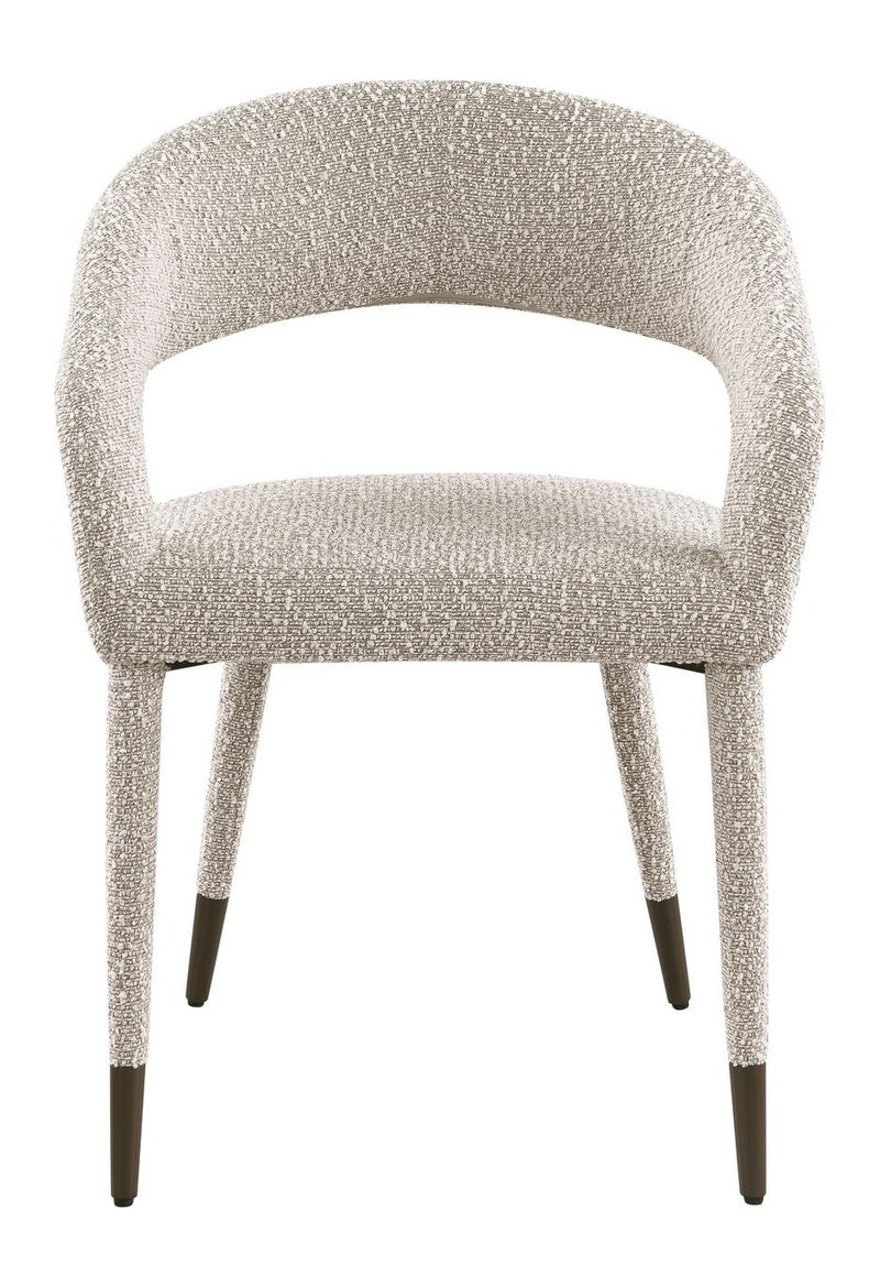 Esszimmerstuhl Gia Natural Chunky mit Bronze-Beinen – Richmond