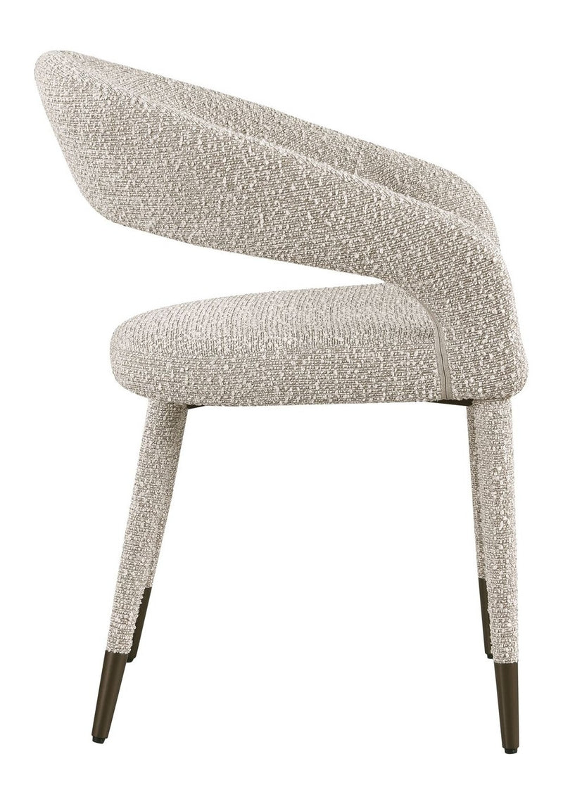 Esszimmerstuhl Gia Natural Chunky mit Bronze-Beinen – Richmond
