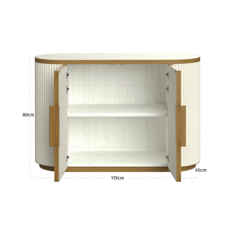 Sideboard Tivoli White – Richmond mit fein gefrästen Details