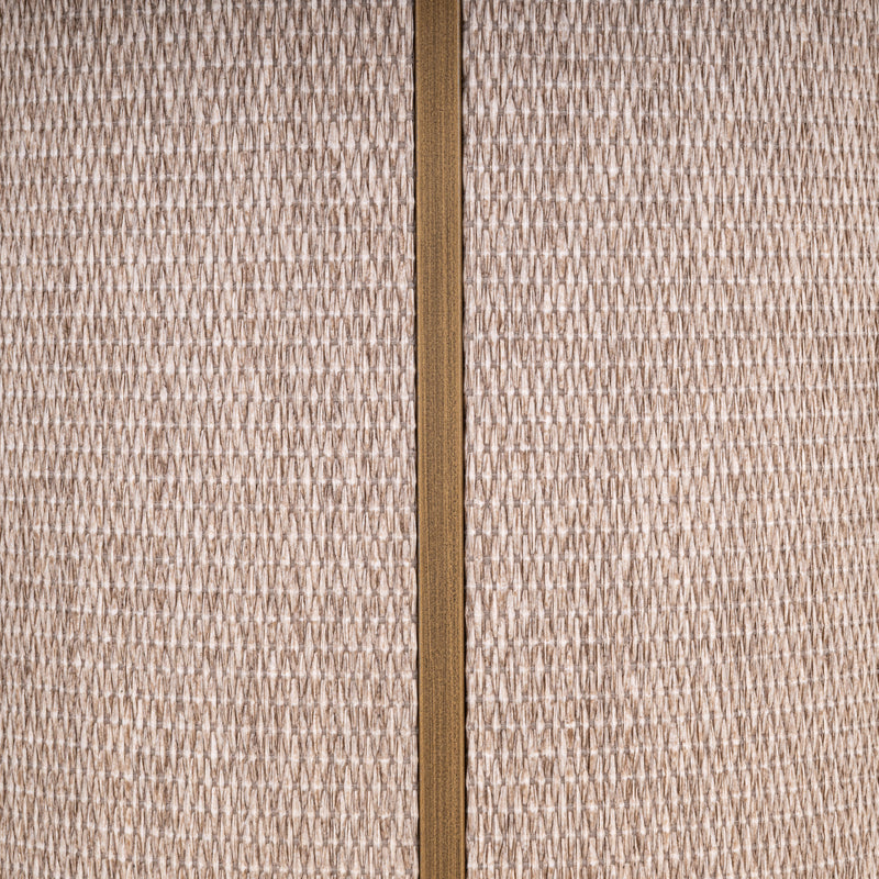 Konsole Willox beige – Eiche-Konsolentisch mit Leinen-Front, 140 cm