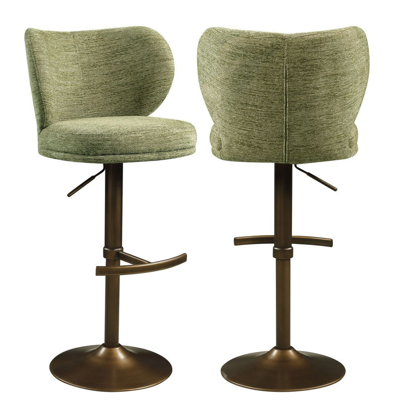 Barhocker Amely pistache softweave mit drehbarer Sitzfläche