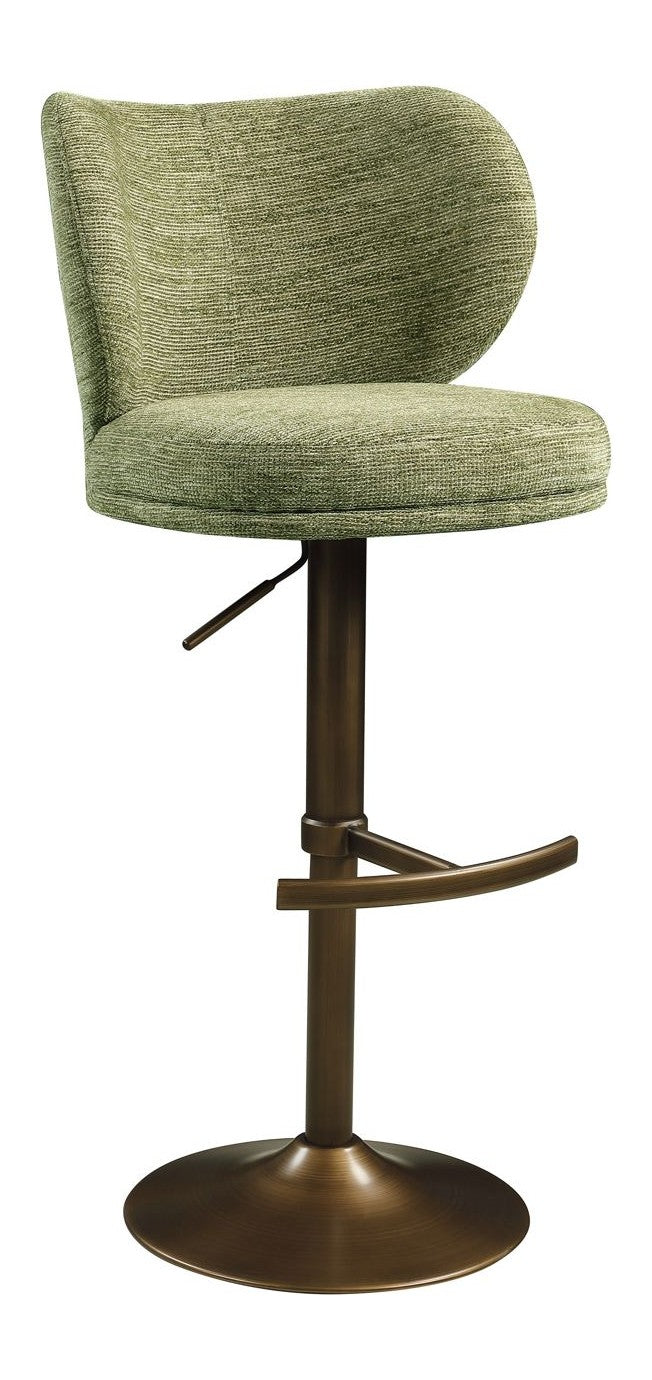 Barhocker Amely pistache softweave mit drehbarer Sitzfläche