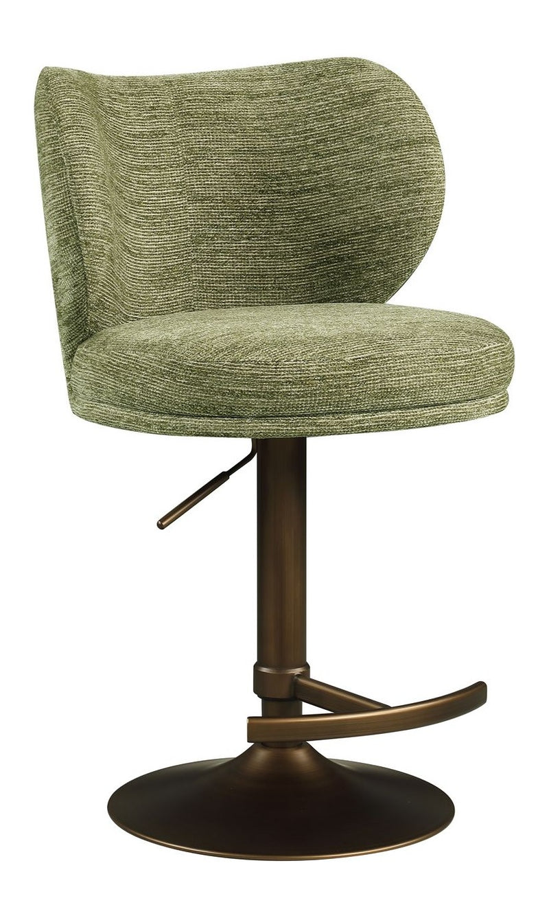Barhocker Amely pistache softweave mit drehbarer Sitzfläche
