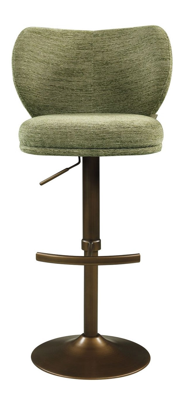 Barhocker Amely pistache softweave mit drehbarer Sitzfläche