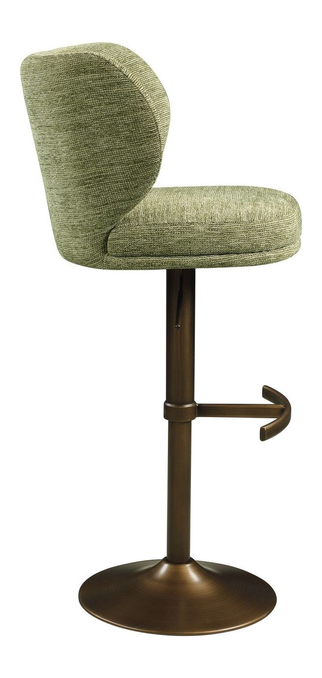 Barhocker Amely pistache softweave mit drehbarer Sitzfläche