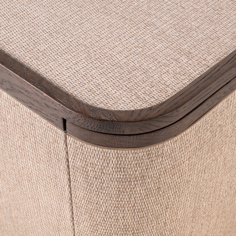 TV-Schrank Willox mit 4 Türen, Eiche & Leinen, beige, 190 cm