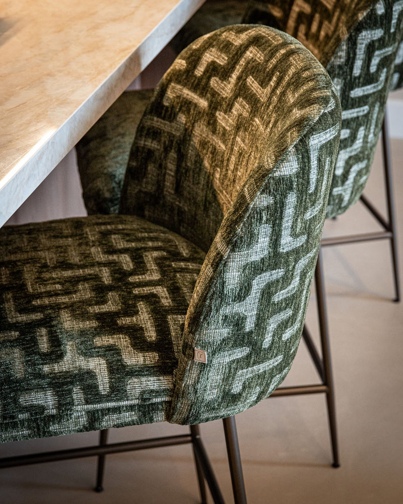 Barhocker Pullitzer Moss Labyrinth - Polyesterbezug, Richmond Design
