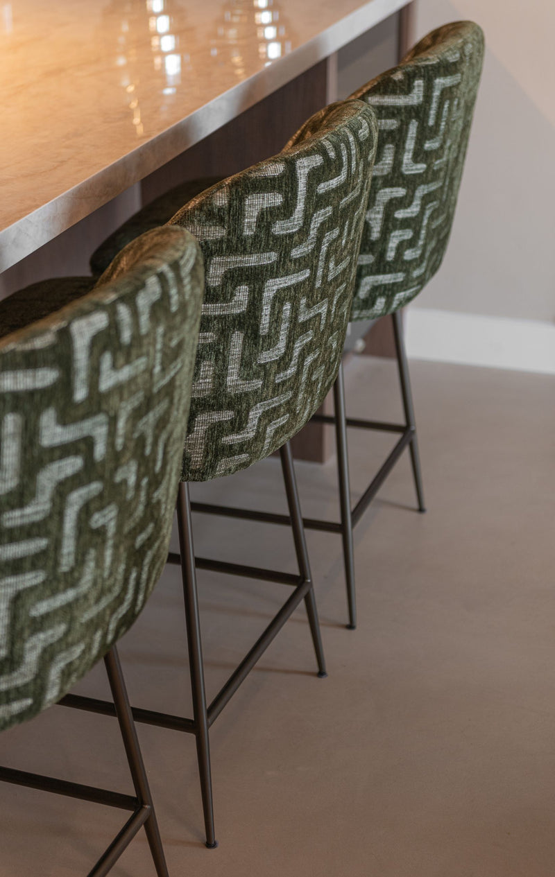 Barhocker Pullitzer Moss Labyrinth - Polyesterbezug, Richmond Design