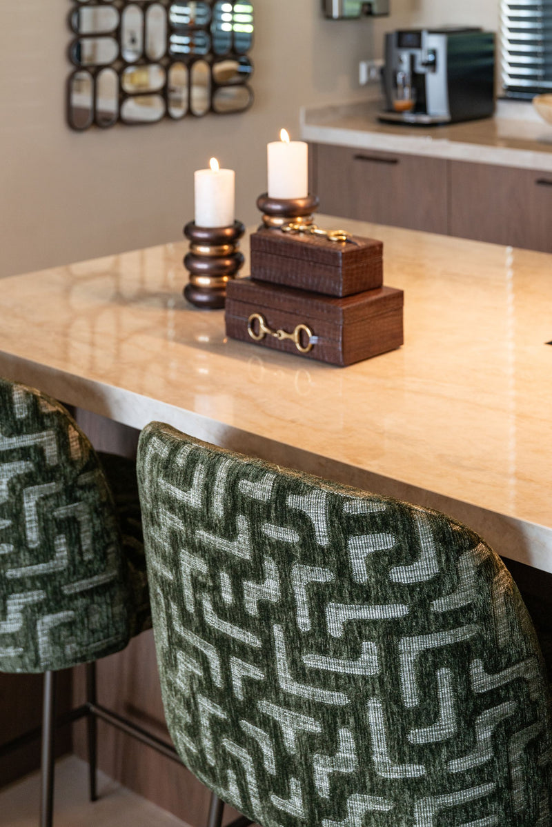 Barhocker Pullitzer Moss Labyrinth - Polyesterbezug, Richmond Design