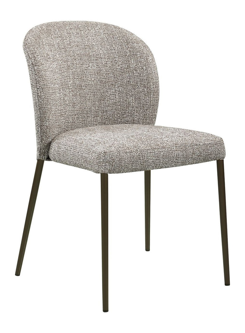 Esszimmerstuhl Stacker earth tweed im 2er-Set, stapelbar, Polyester