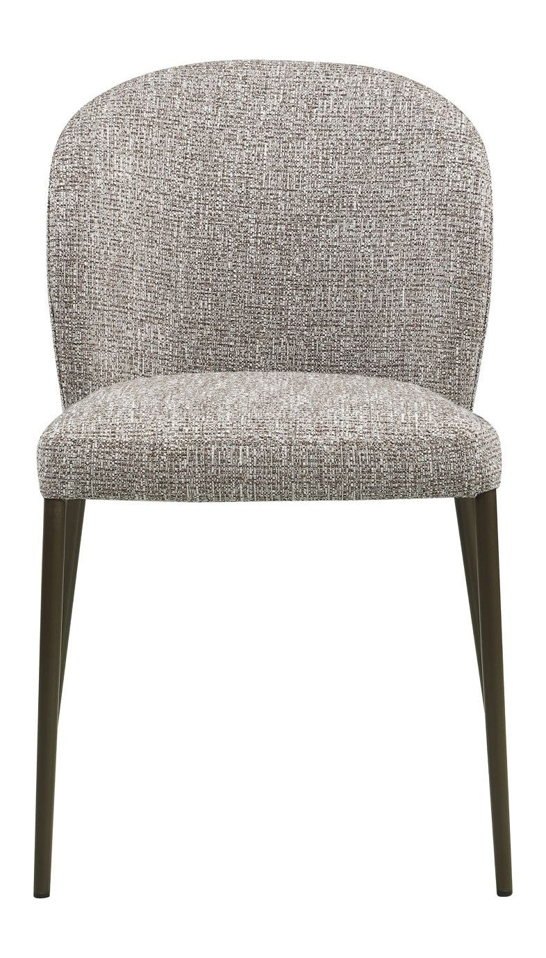 Esszimmerstuhl Stacker earth tweed im 2er-Set, stapelbar, Polyester