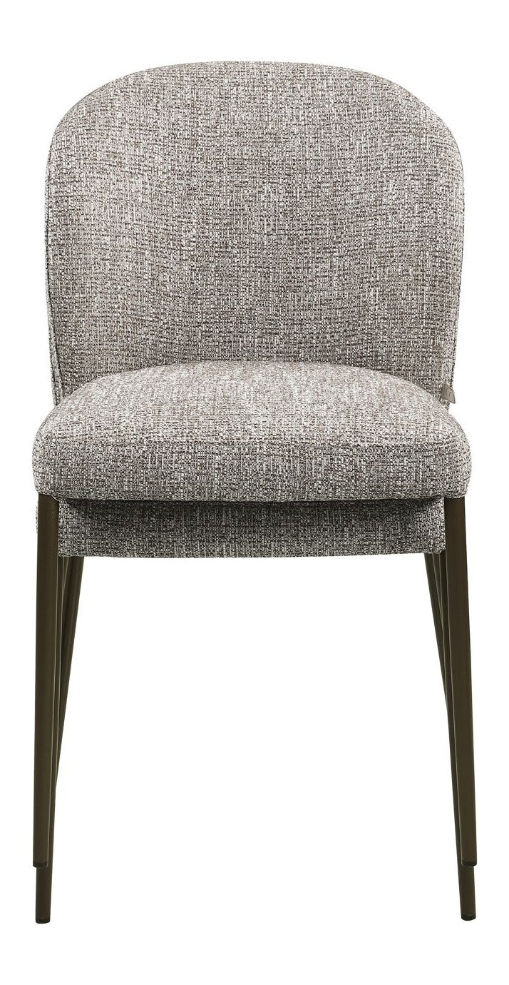 Esszimmerstuhl Stacker earth tweed im 2er-Set, stapelbar, Polyester
