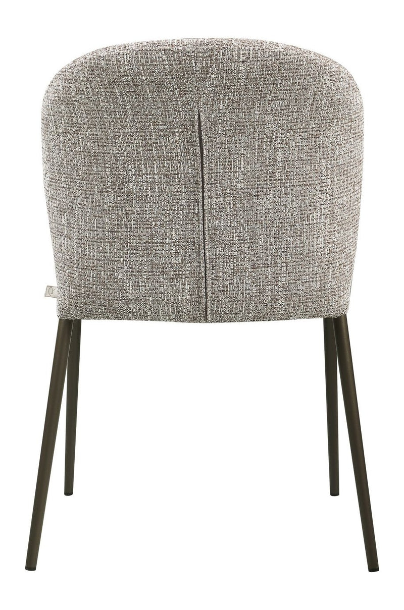Esszimmerstuhl Stacker earth tweed im 2er-Set, stapelbar, Polyester