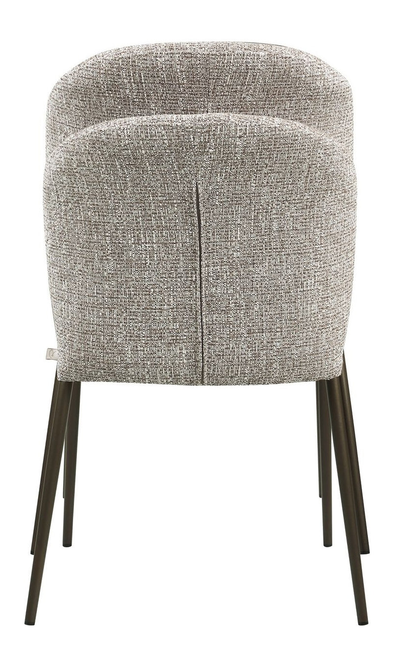 Esszimmerstuhl Stacker earth tweed im 2er-Set, stapelbar, Polyester