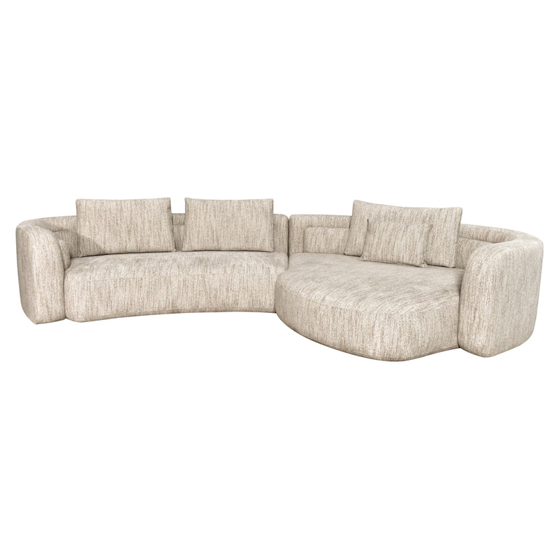 Sofa Augusto Lounge rechts Natural Softweave – Richmond XXL-Loungesofa