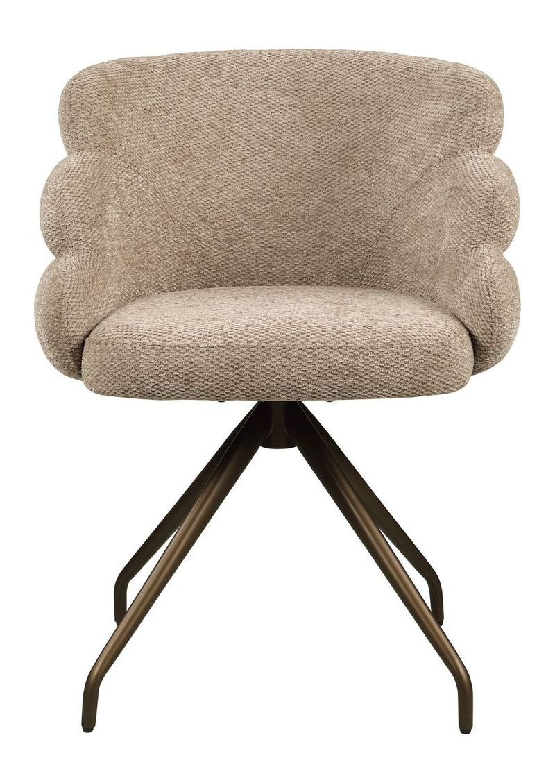 Esszimmerstuhl Kayla in Mocca Boldweave mit Drehfunktion