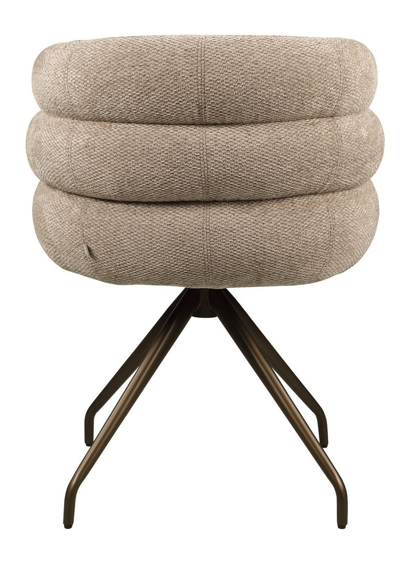 Esszimmerstuhl Kayla in Mocca Boldweave mit Drehfunktion