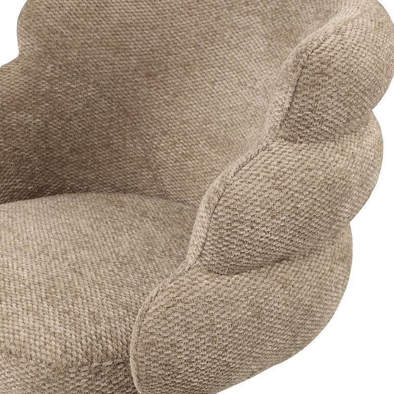 Esszimmerstuhl Kayla in Mocca Boldweave mit Drehfunktion
