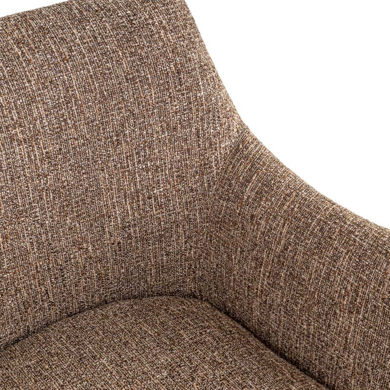 Esszimmerstuhl Aldo Brown Tweed – Drehstuhl mit Tweed-Bezug, Richmond
