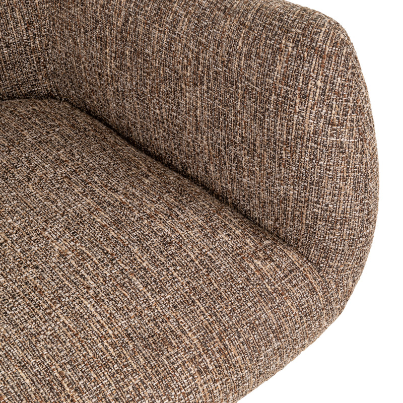 Esszimmerstuhl Aldo Brown Tweed – Drehstuhl mit Tweed-Bezug, Richmond