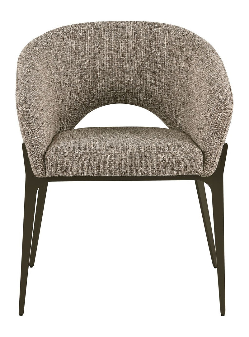 Esszimmerstuhl Kenzi Brown Tweed – Richmond, Bezug 100% Polyester
