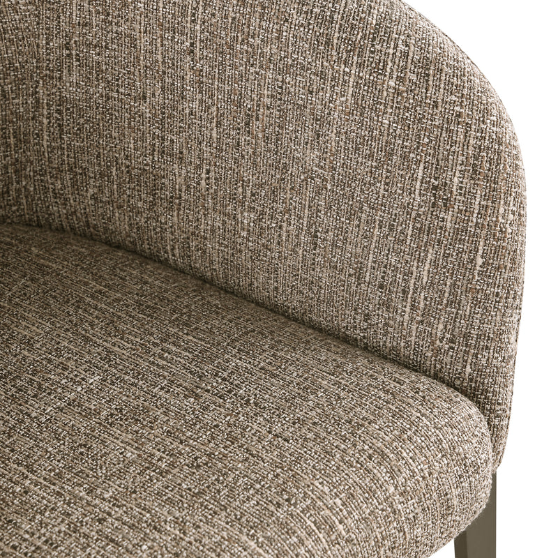 Esszimmerstuhl Kenzi Brown Tweed – Richmond, Bezug 100% Polyester