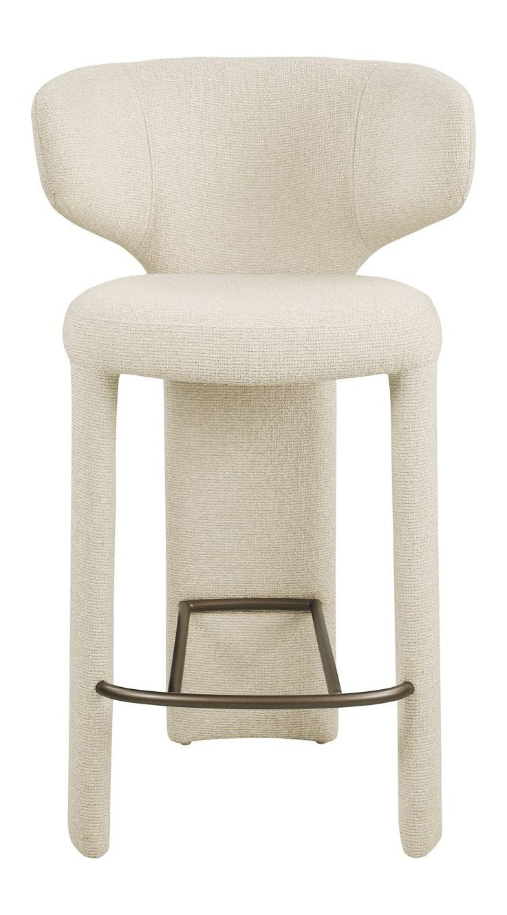 Barhocker Viola biscotti – Counterstuhl mit Polyester-Bezug