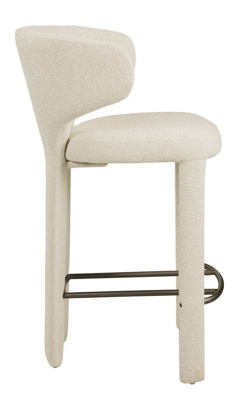 Barhocker Viola biscotti – Counterstuhl mit Polyester-Bezug
