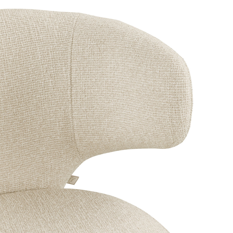 Barhocker Viola biscotti – Counterstuhl mit Polyester-Bezug