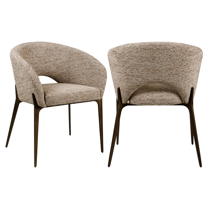 Esszimmerstuhl Kenzi mocca linear – Richmond Design fürs Esszimmer