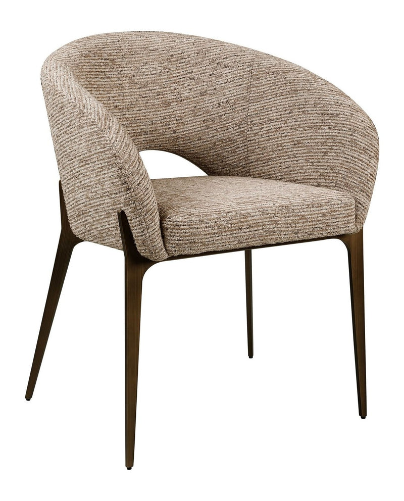 Esszimmerstuhl Kenzi mocca linear – Richmond Design fürs Esszimmer