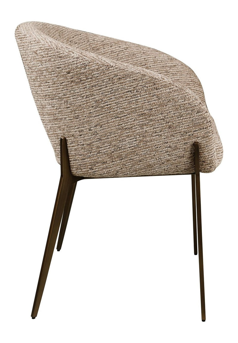 Esszimmerstuhl Kenzi mocca linear – Richmond Design fürs Esszimmer