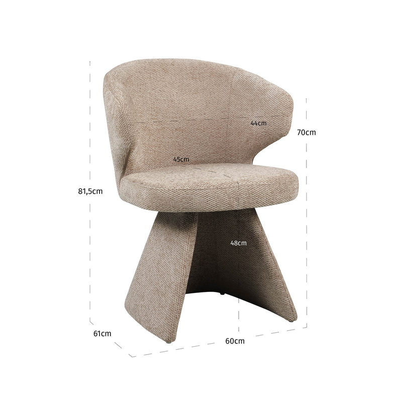Esszimmerstuhl Zenith Mocca Boldweave – Richmond Polyester-Bezug