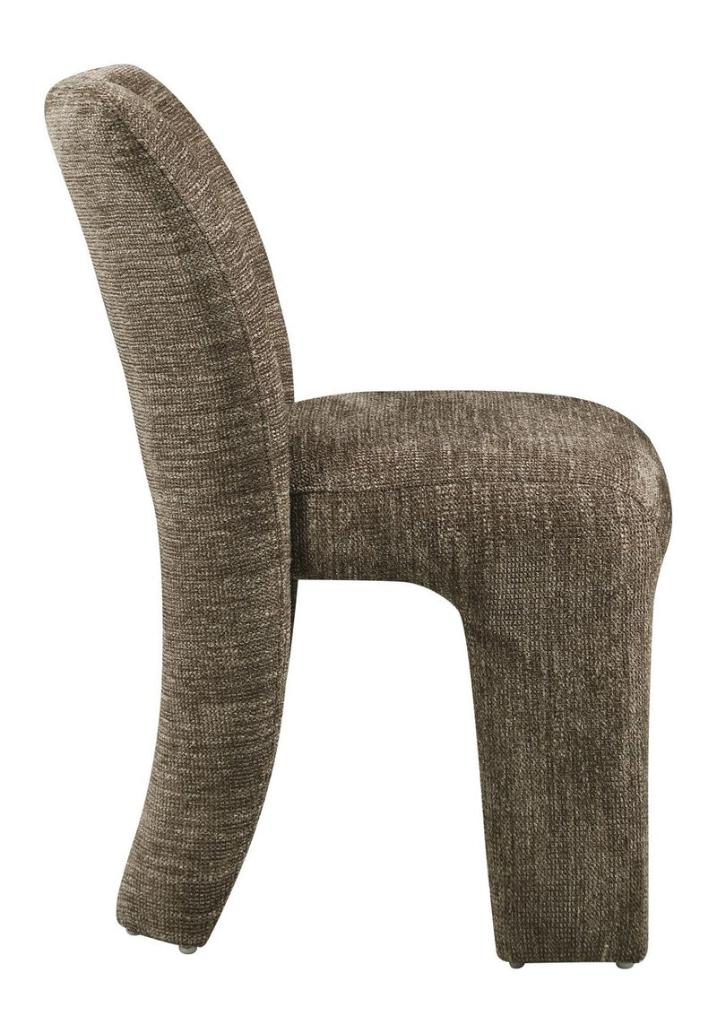 Esszimmerstuhl Maya braun Softweave im 2er-Set, gepolstert & bequem