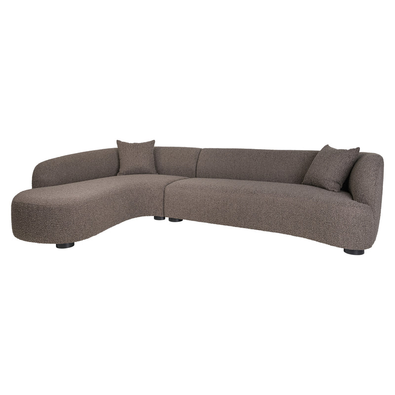 Richmond Sofa Pandora Brown Chunky – XXL Loungesofa links, 320 cm
