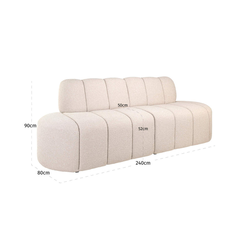 Sitzbank Landmark lodge desert im 2er-Set, gepolstert, 240 cm