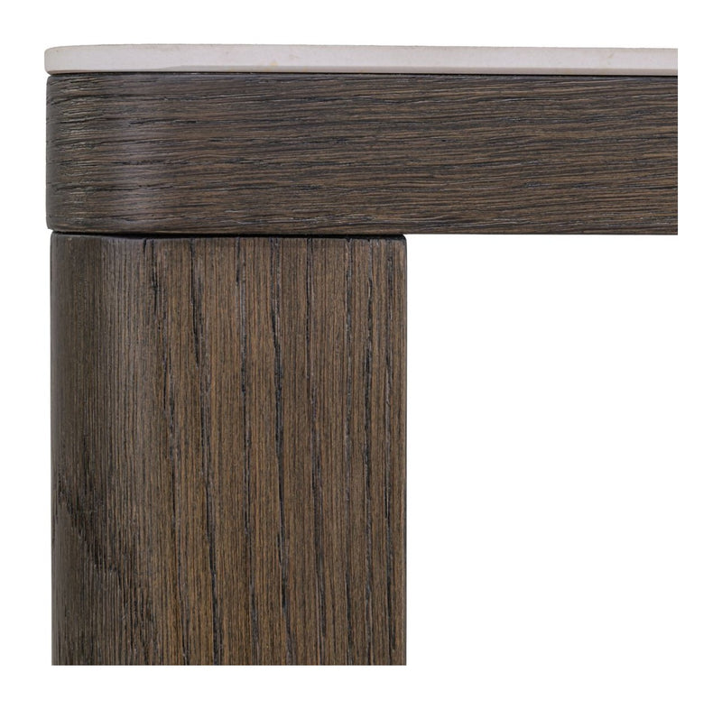 Richmond Sofabeistelltisch Nando in Brown, Keramik & Eichenfurnier