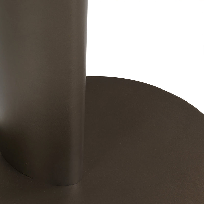 Sofabeistelltisch Ritz braun – Richmond Travertin-Optik, Metallgestell