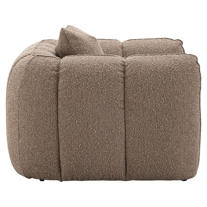 Lounge Stuhl Hogan mocca – XXL Loungesessel mit tiefer Sitzfläche
