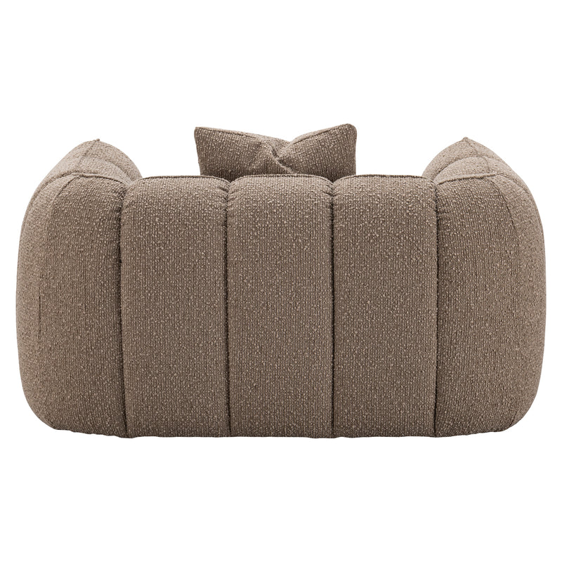 Lounge Stuhl Hogan mocca – XXL Loungesessel mit tiefer Sitzfläche