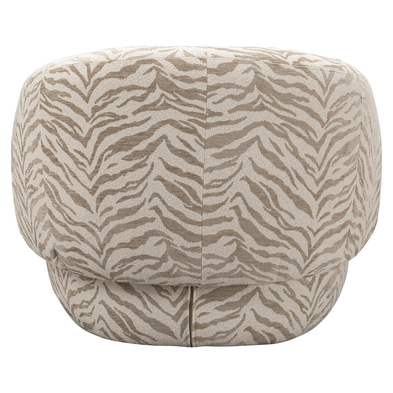 Lounge Stuhl Milano beige tiger von Richmond mit Webmuster-Bezug
