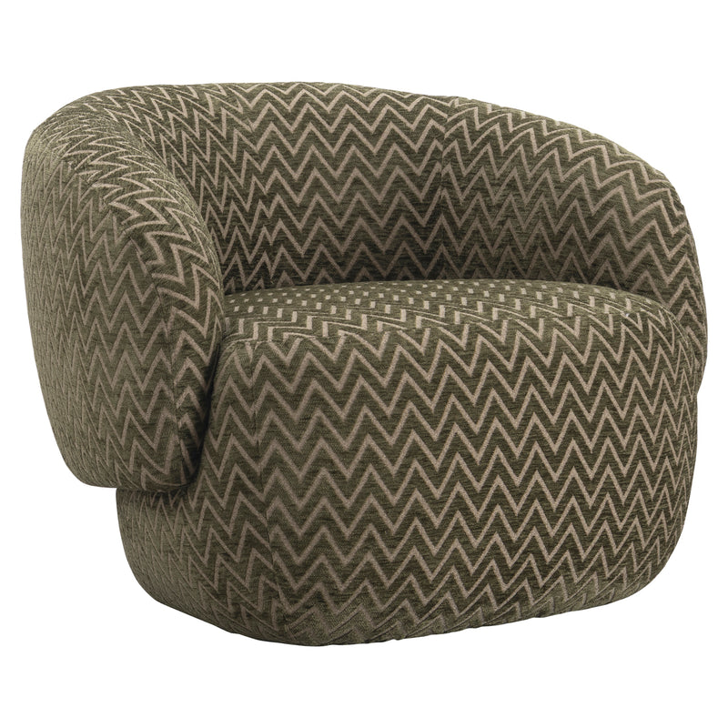 Lounge Stuhl Milano moss chevron mit gepolsterter Sitzfläche